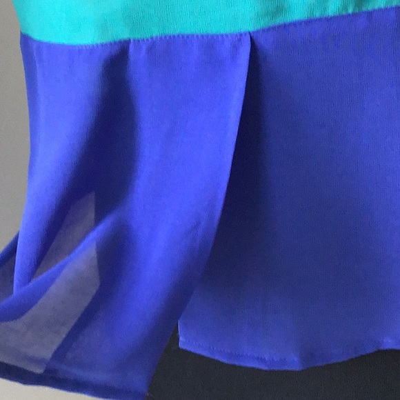 Garage Two Tone Sheer Blouse - Picture 4 of 6